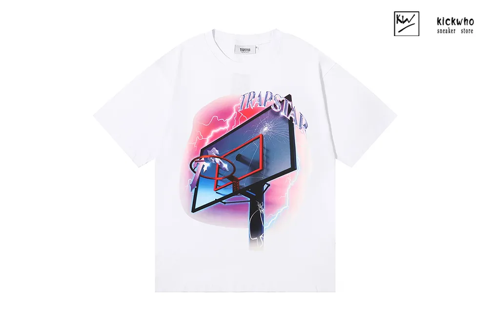 trapstar basketball frame t-shirt white