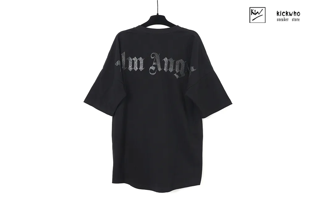 palm angels logo t-shirt black