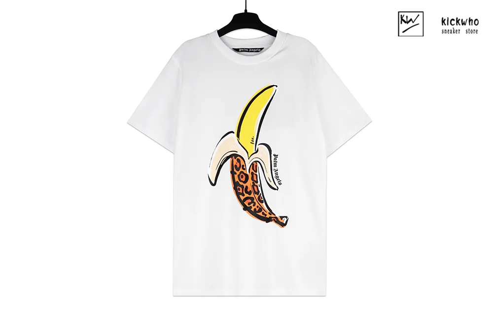 palm angels banana t-shirt white