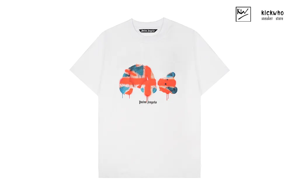 palm angels guillotine bear t-shirt white