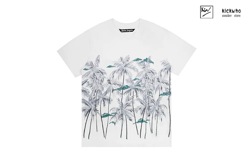 palm angels pueraria plant t-shirt white