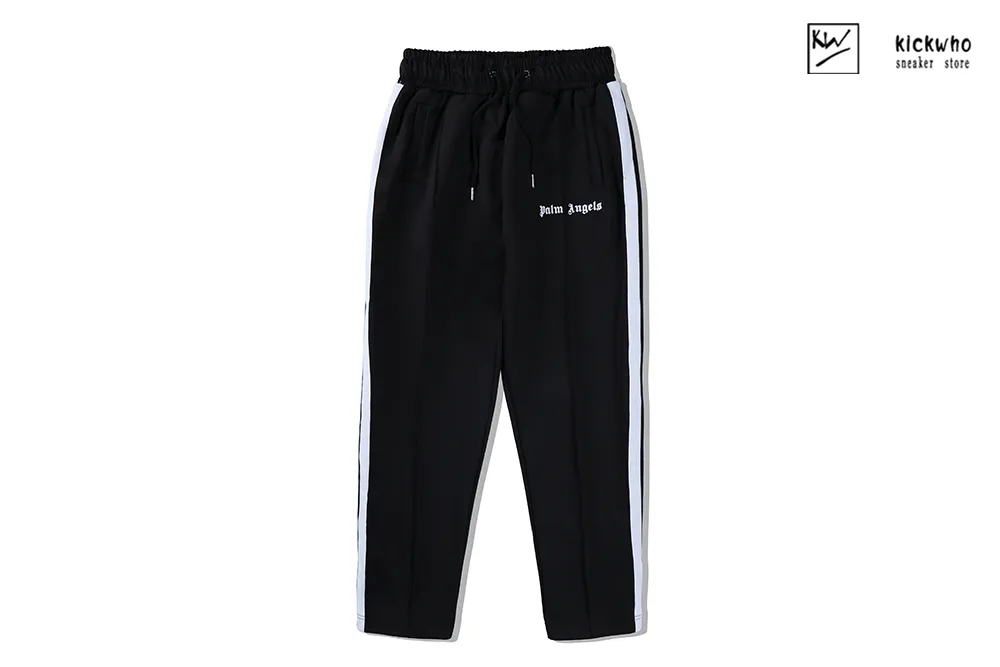 palm angels side striped suit pants black