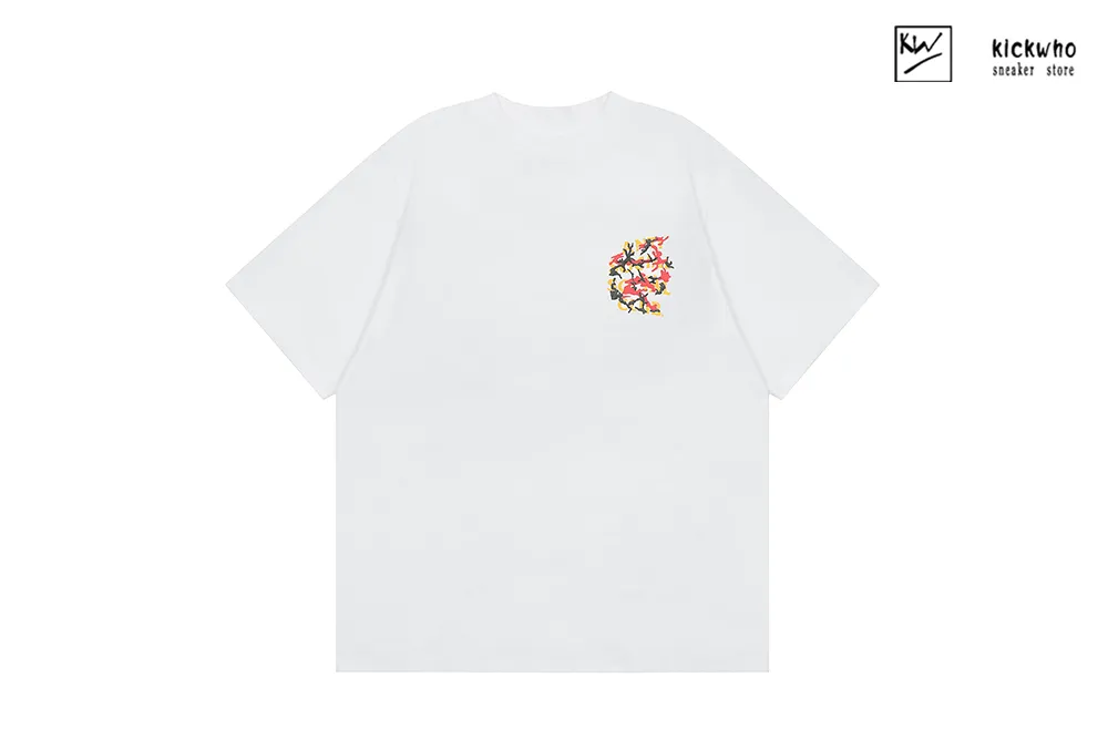 anti social social club reflective letter t-shirt white