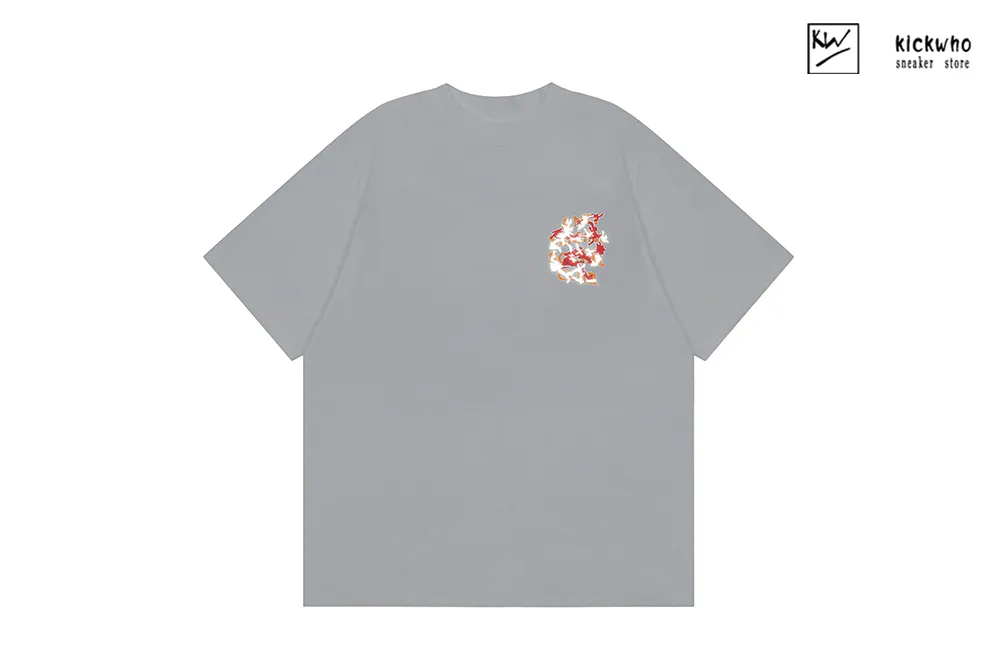 anti social social club reflective letter t-shirt grey