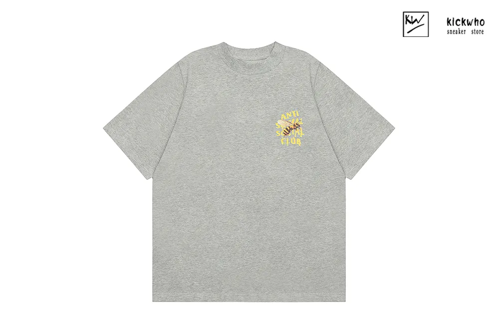 anti social social club honeybee t-shirt grey