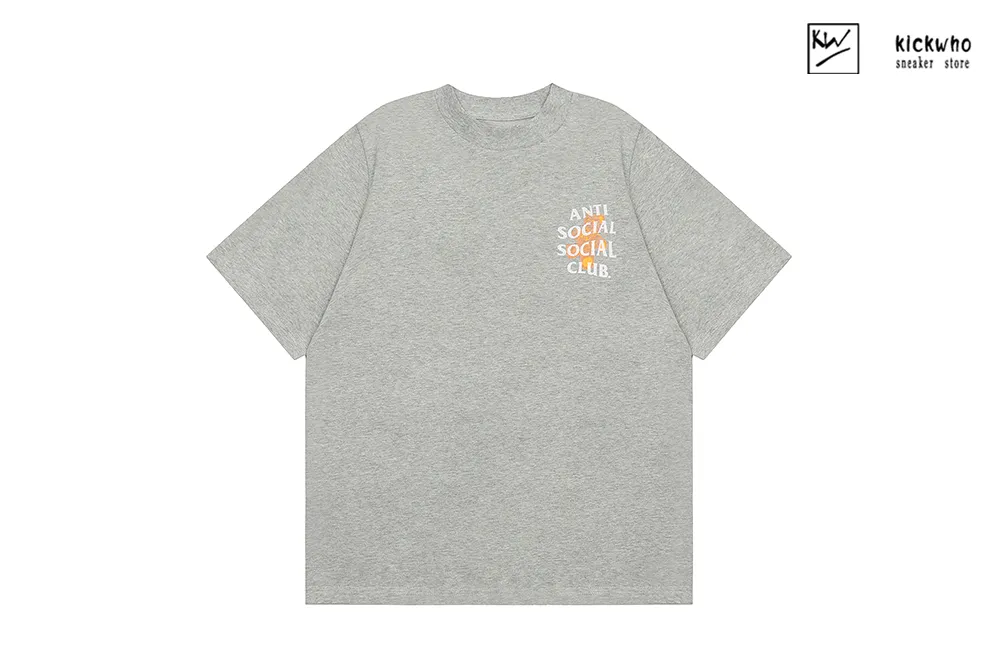 anti social social club little bear doll t-shirt grey