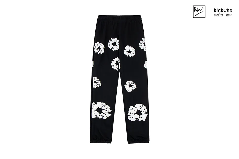 denim tears printing suit pants black