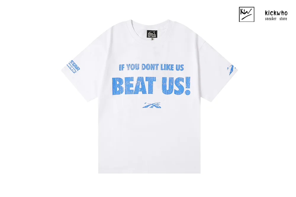 hellstar beat us t-shirt white