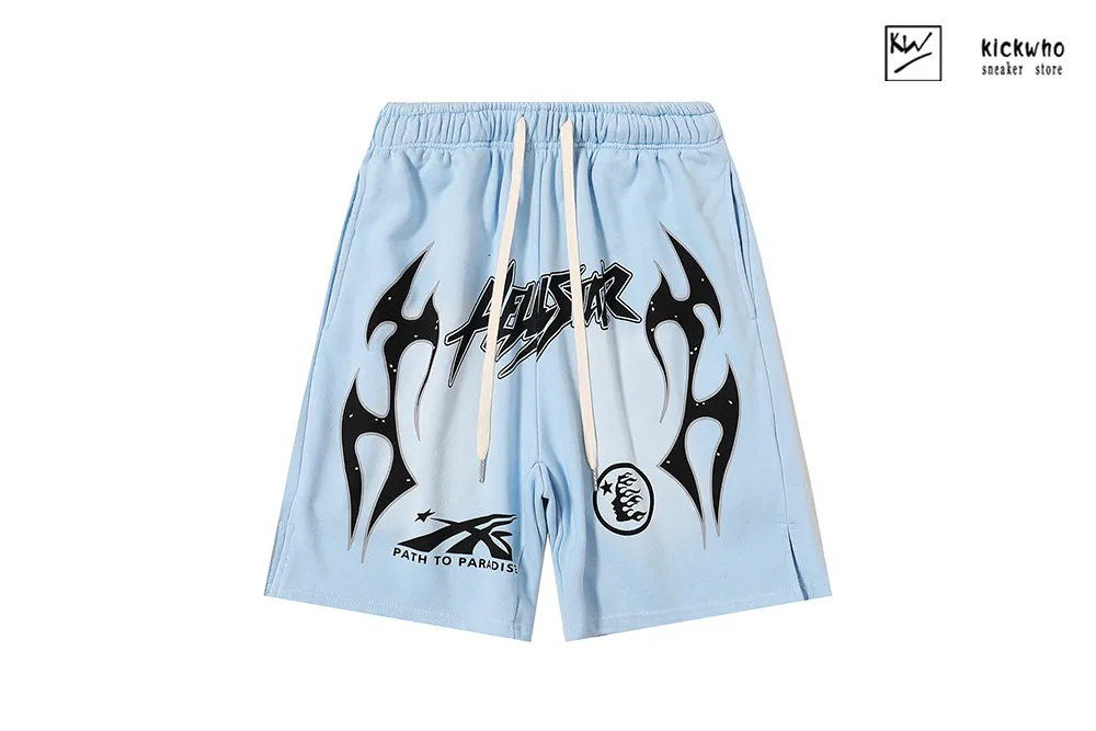 hellstar leisure shorts blue