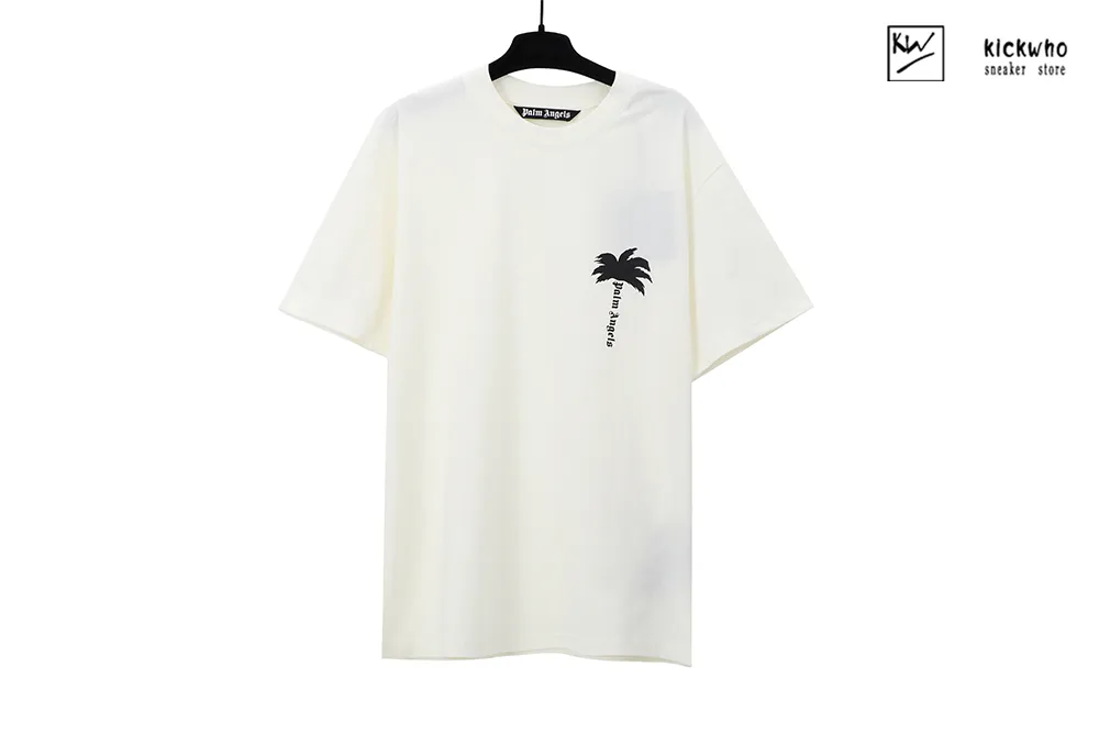 palm angels coconut print t-shirt white