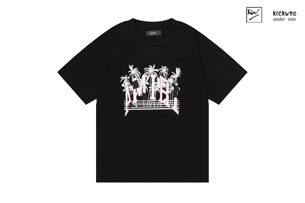 amiri coconut print t-shirt black