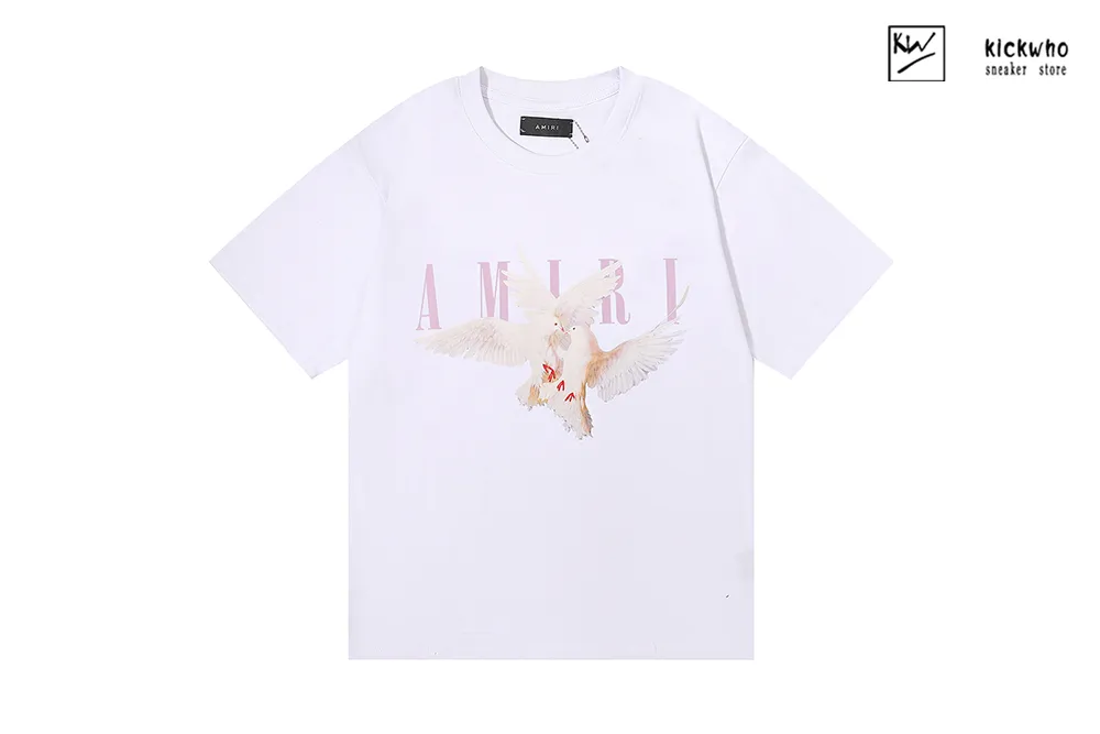 amiri peace dove print t-shirt white