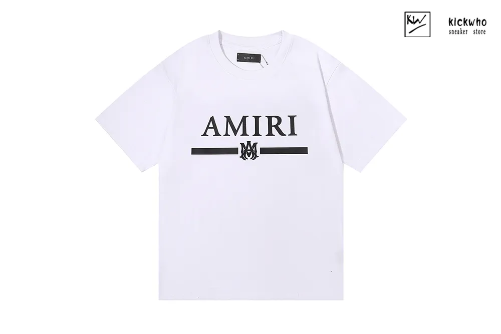 amiri classic logo print t-shirt white