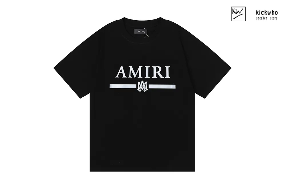 amiri classic logo print t-shirt black