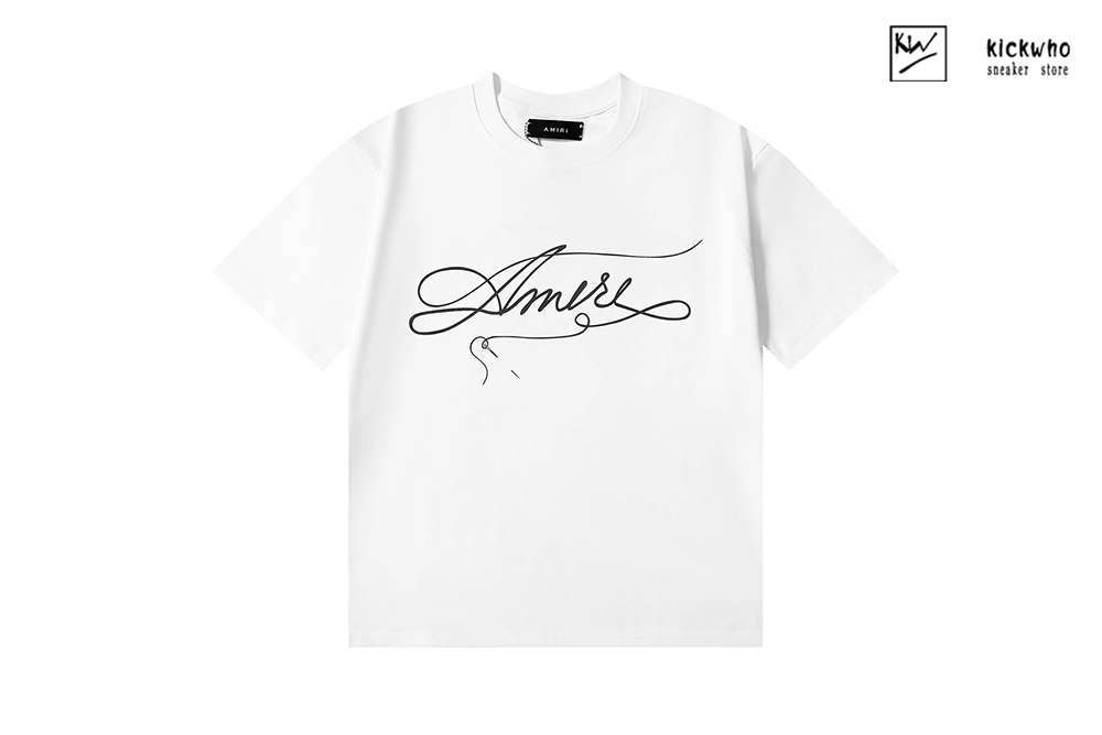 amiri draft logo t-shirt white