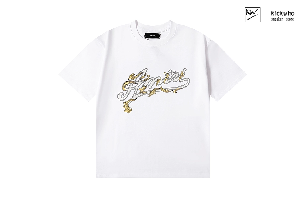 amiri dragon draft logo t-shirt white