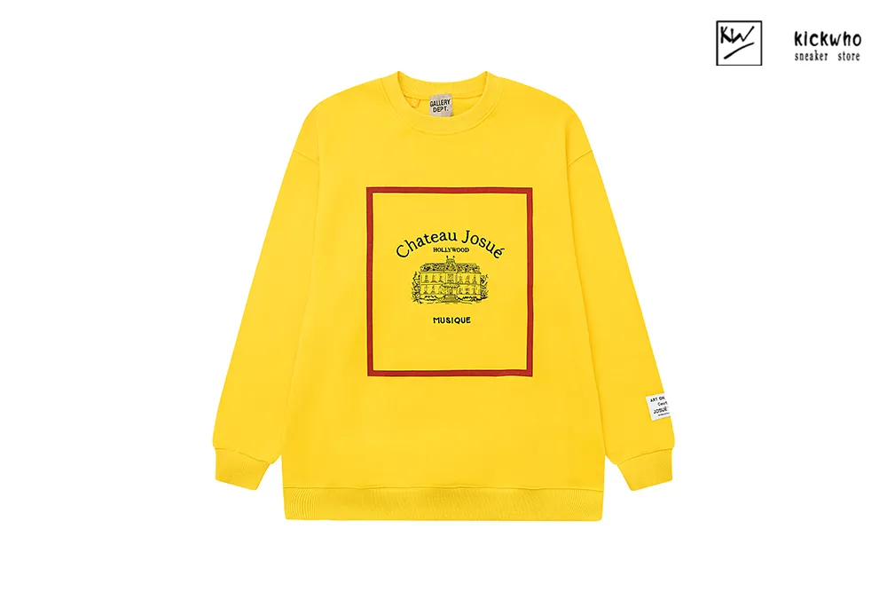 gallery dept castle concert hall crewneck yellow