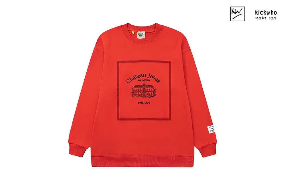 gallery dept castle concert hall crewneck red