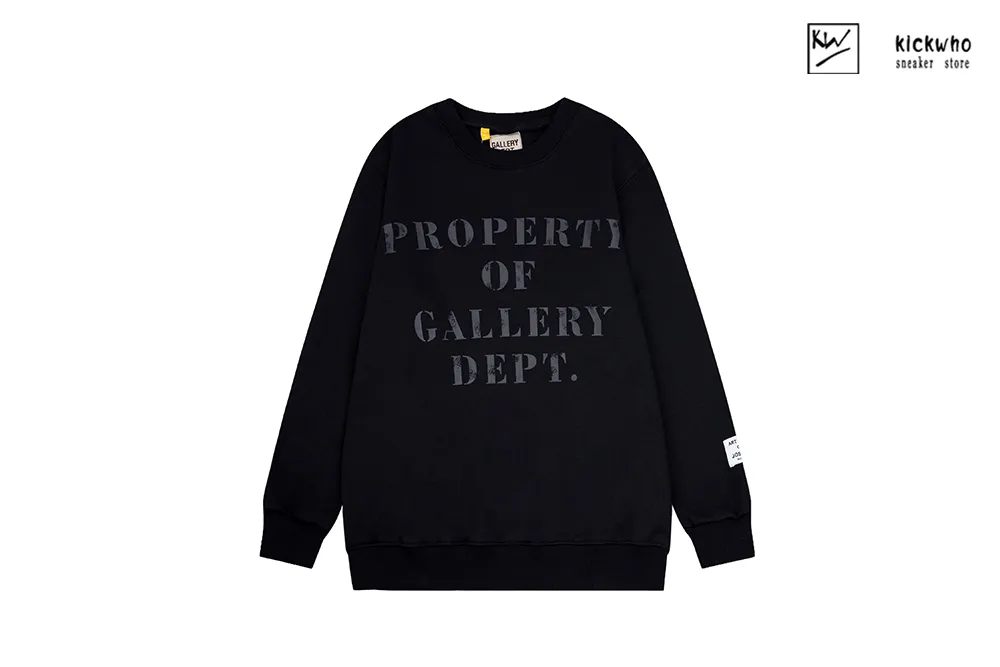 gallery dept destroy letters crewneck black