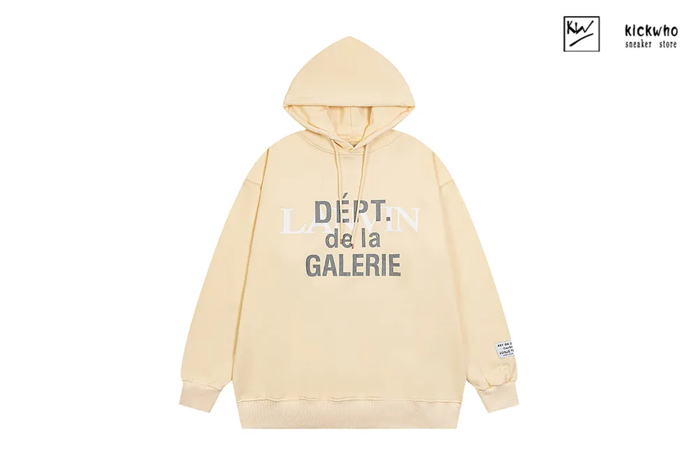 gallery dept french logo hoodie apricot