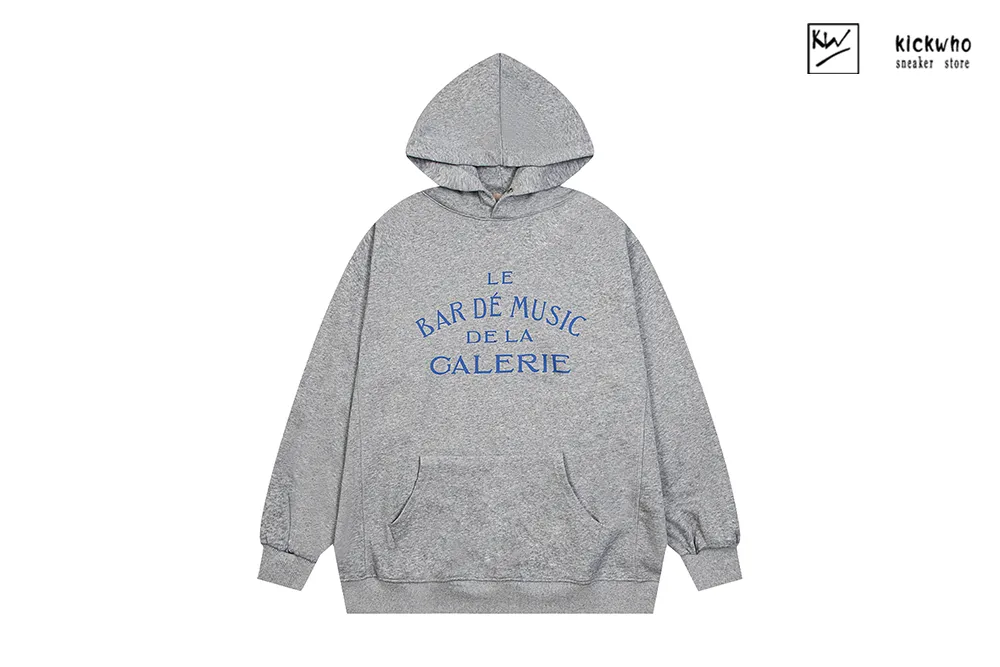 gallery dept music bar logo hoodie grey