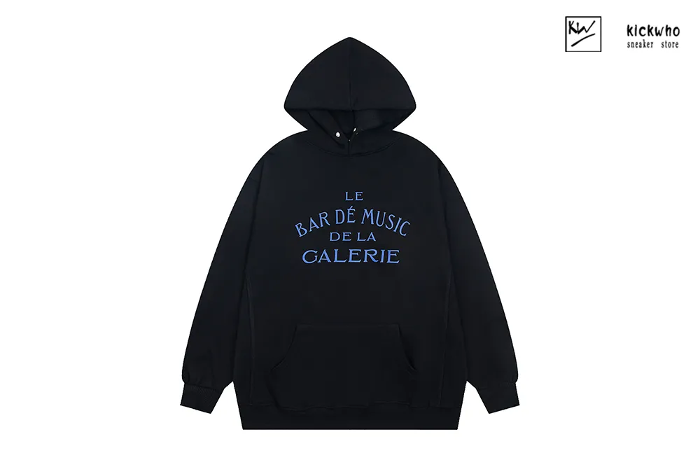 gallery dept music bar logo hoodie black