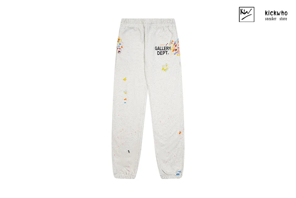 gallery dept graffiti logo pants gray