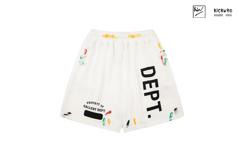 gallery dept graffiti printed shorts white