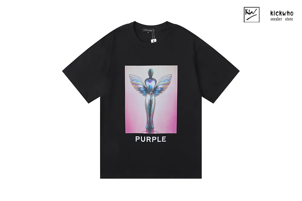 purple brand statue of liberty trophy t-shirt black