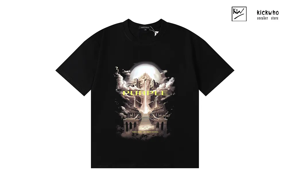 purple brand temple of god t-shirt black