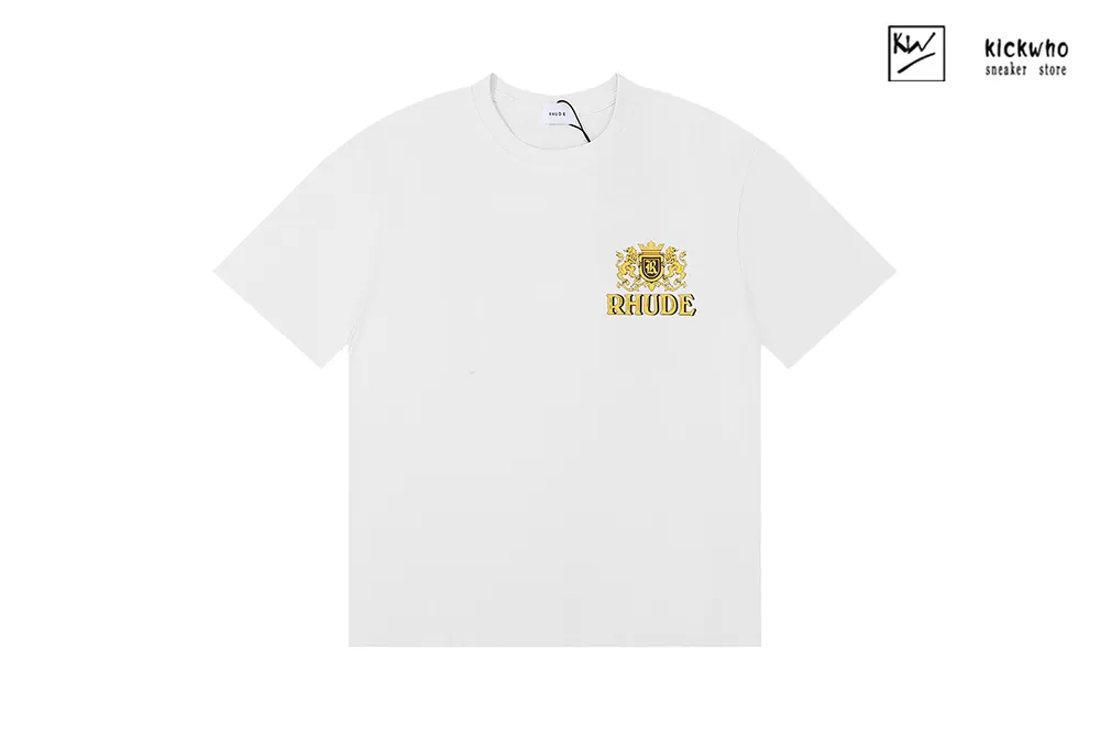 rhude totem badge t-shirt white