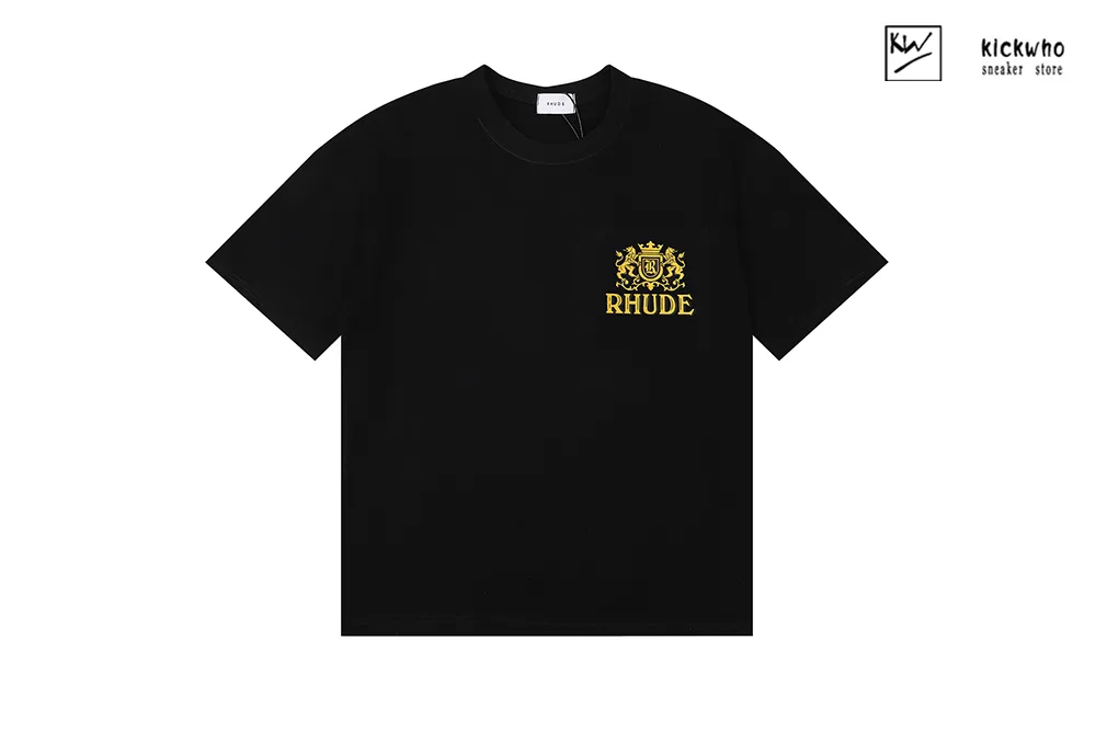 rhude totem badge t-shirt black