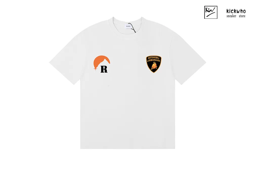 rhude lamborghini limited edition t-shirt white