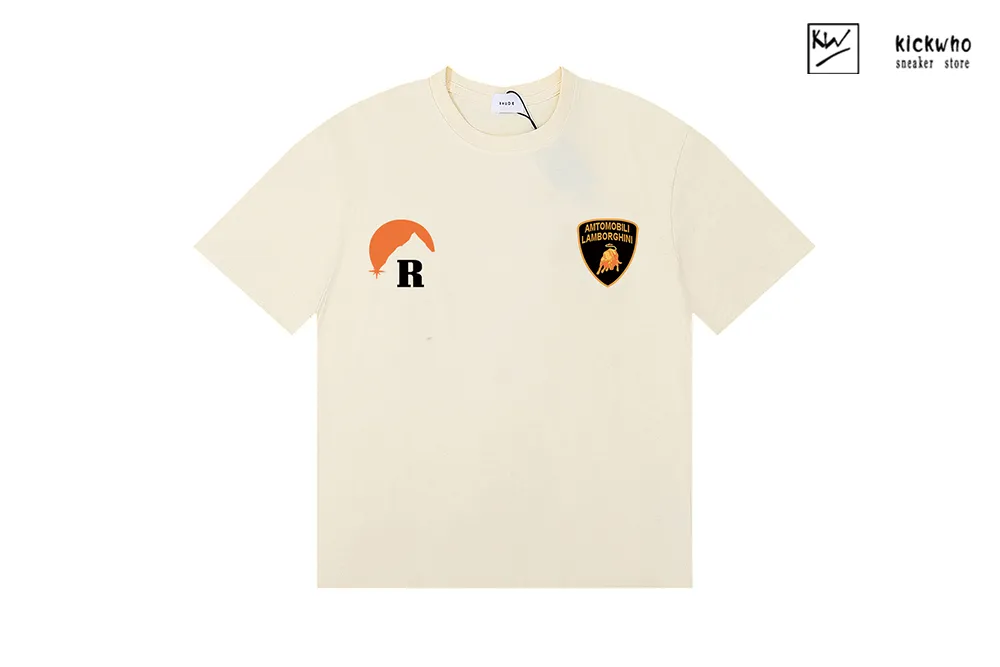 rhude lamborghini limited edition t-shirt apricot