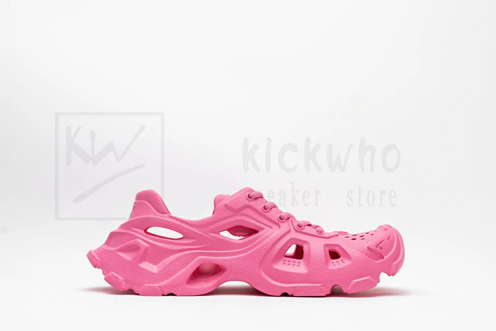 balenciaga hd lace up pink