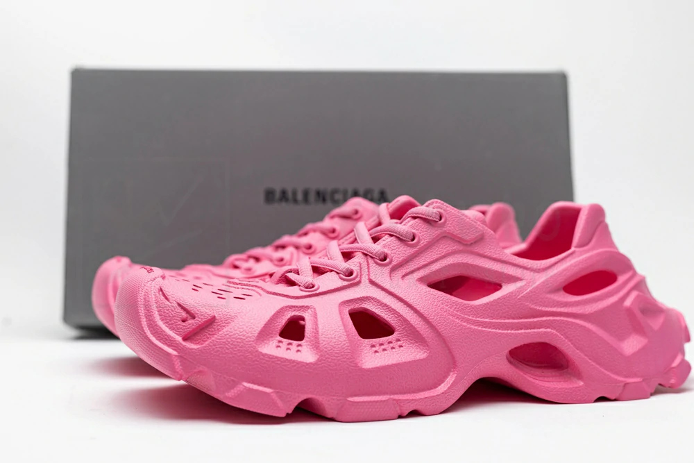 balenciaga hd lace up pink