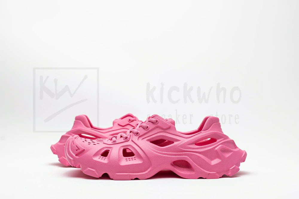 balenciaga hd lace up pink