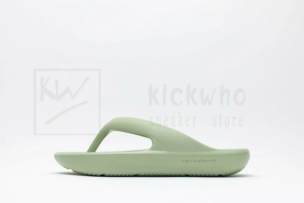 taw & toe x new balance slipper avocado green