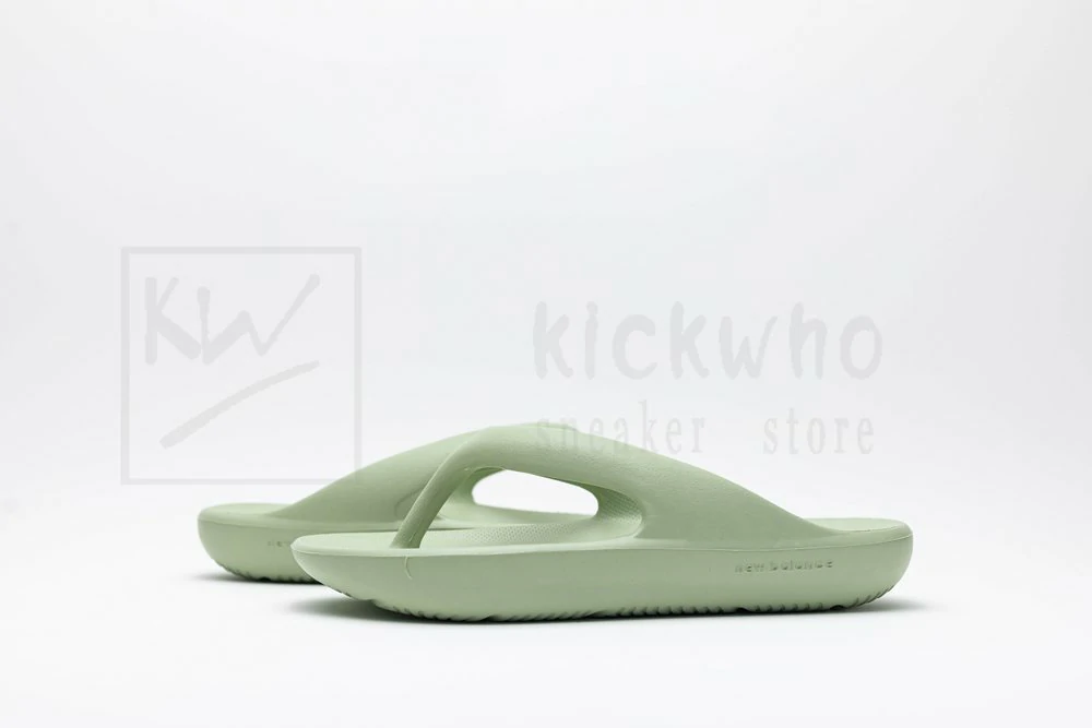 taw & toe x new balance slipper avocado green