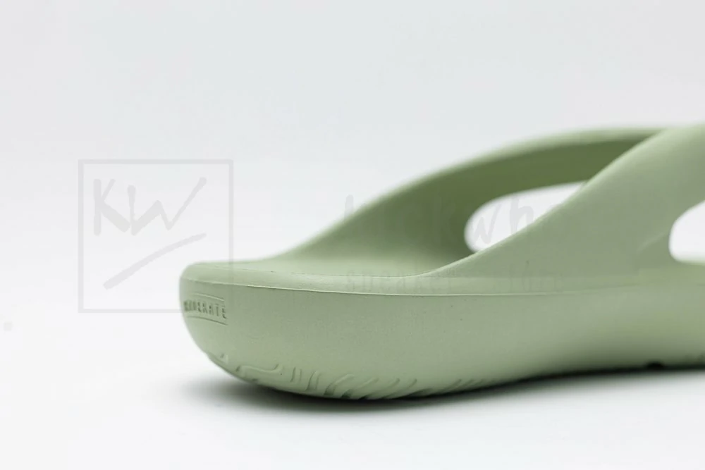 taw & toe x new balance slipper avocado green