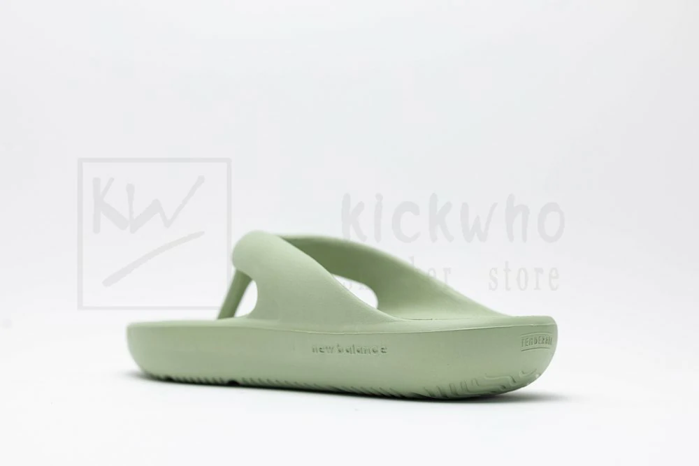 taw & toe x new balance slipper avocado green