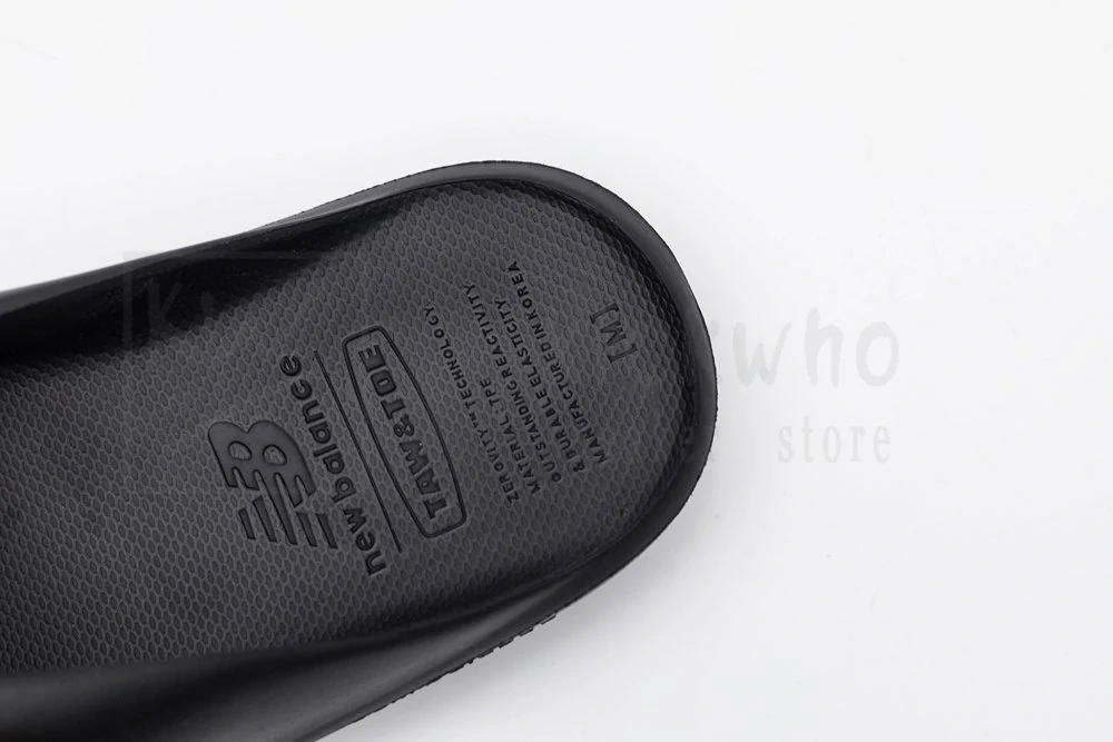 taw & toe x new balance slipper black