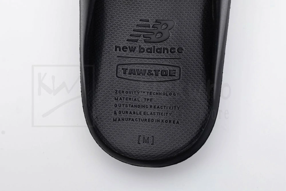 taw & toe x new balance slipper black