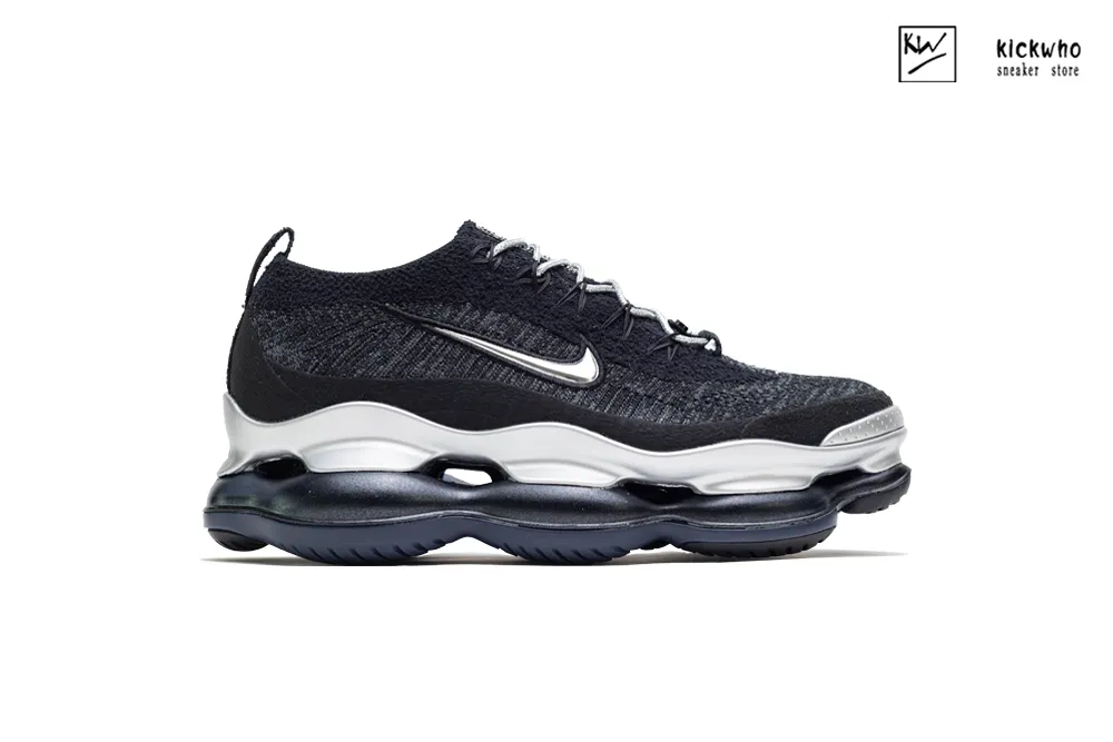 air vapormax  flyknit black silver