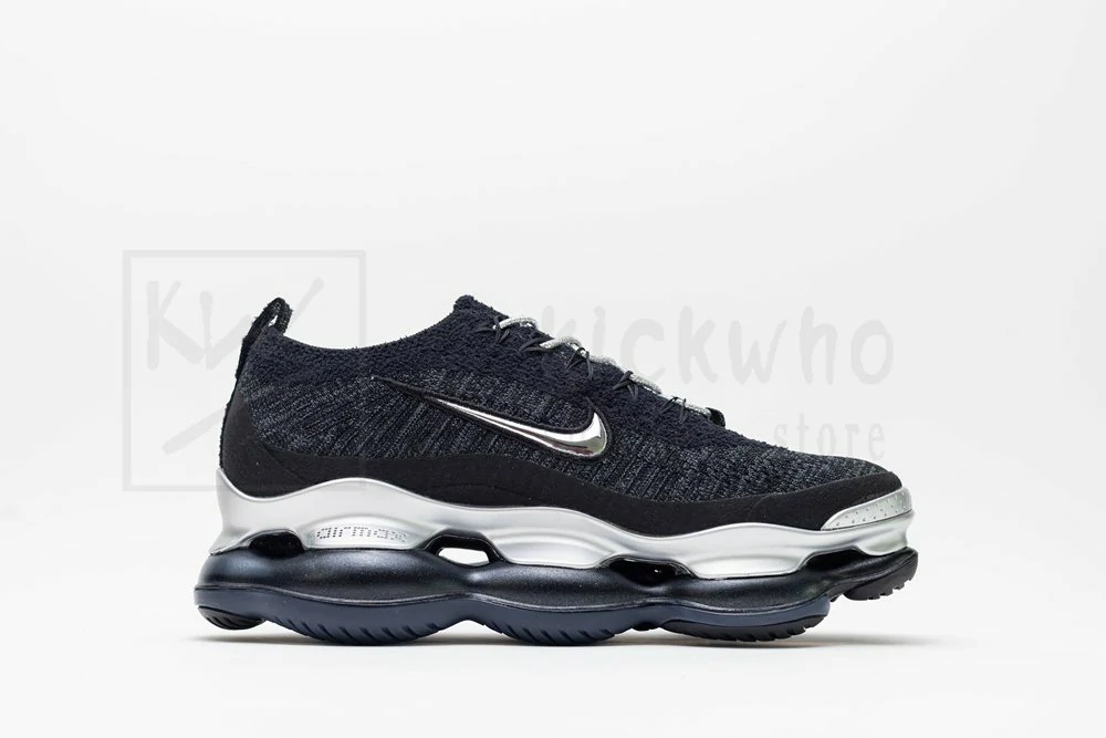 air vapormax  flyknit black silver