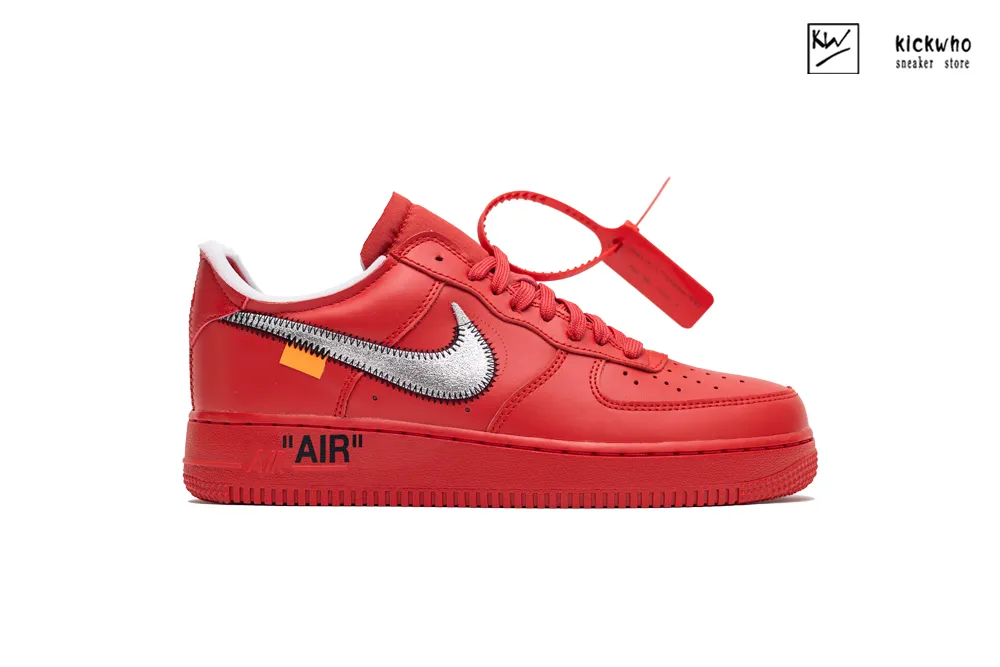 off-white x air force 1 low red