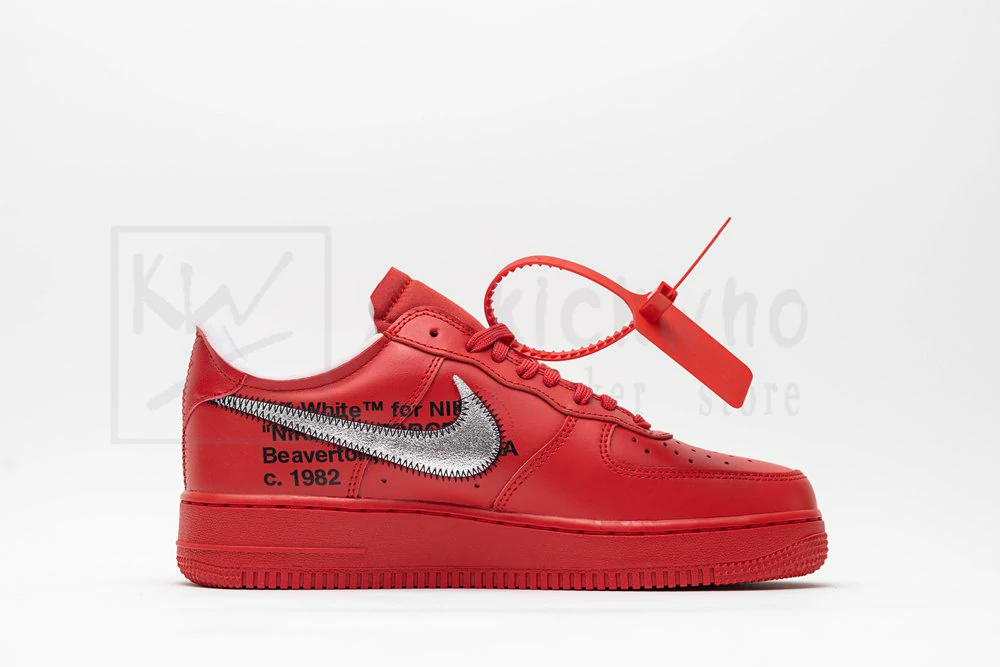 off-white x air force 1 low red