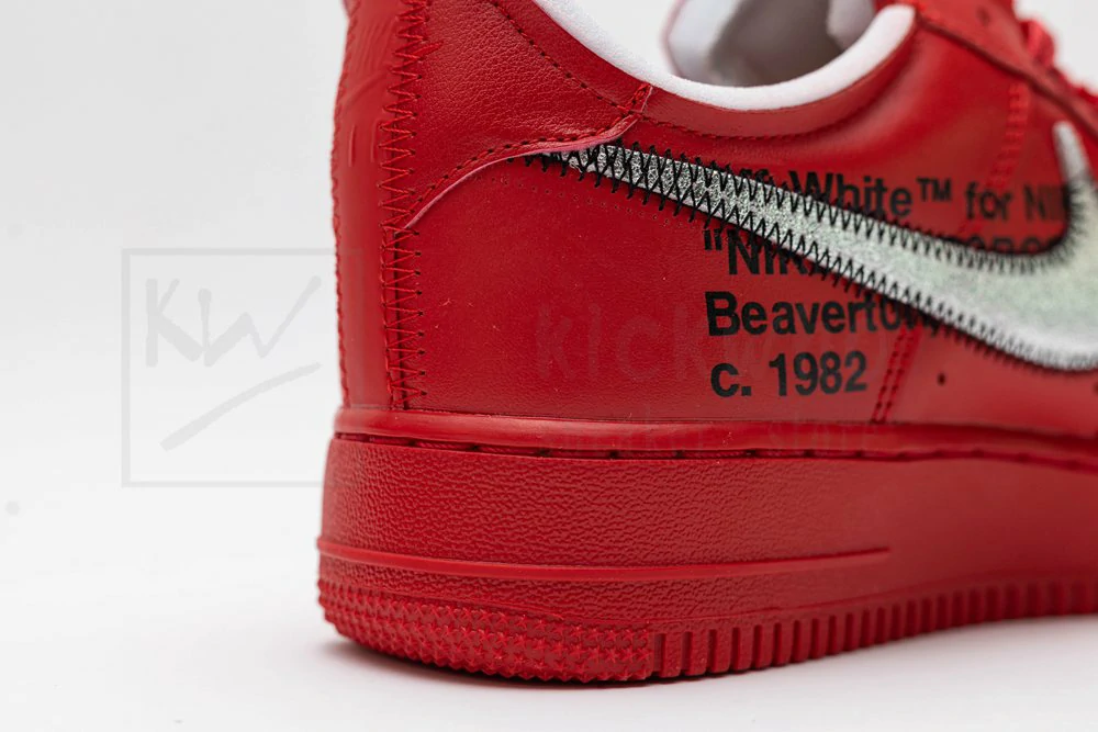 off-white x air force 1 low red