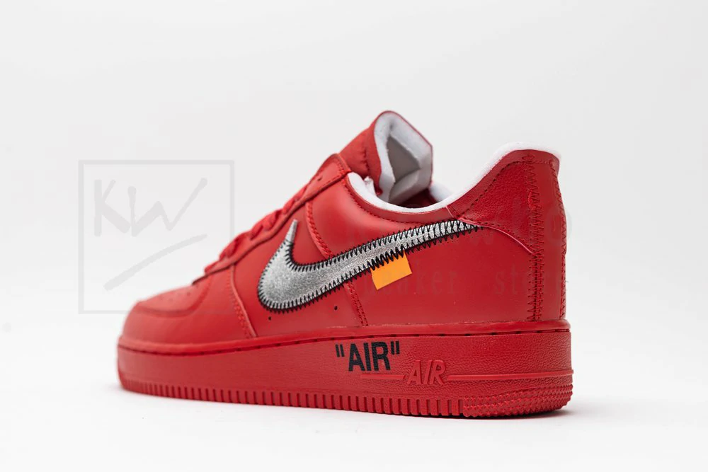 off-white x air force 1 low red