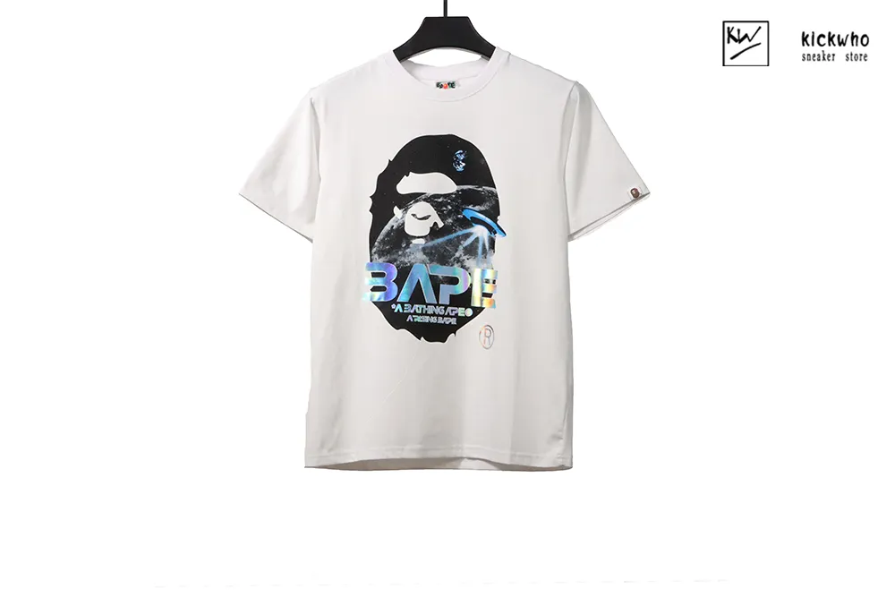 bape lunar ufo t-shirt white